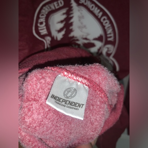 Russian River Brewery Maroon/Dark Red Hoodie - Unisex Small - Picture 6 of 9